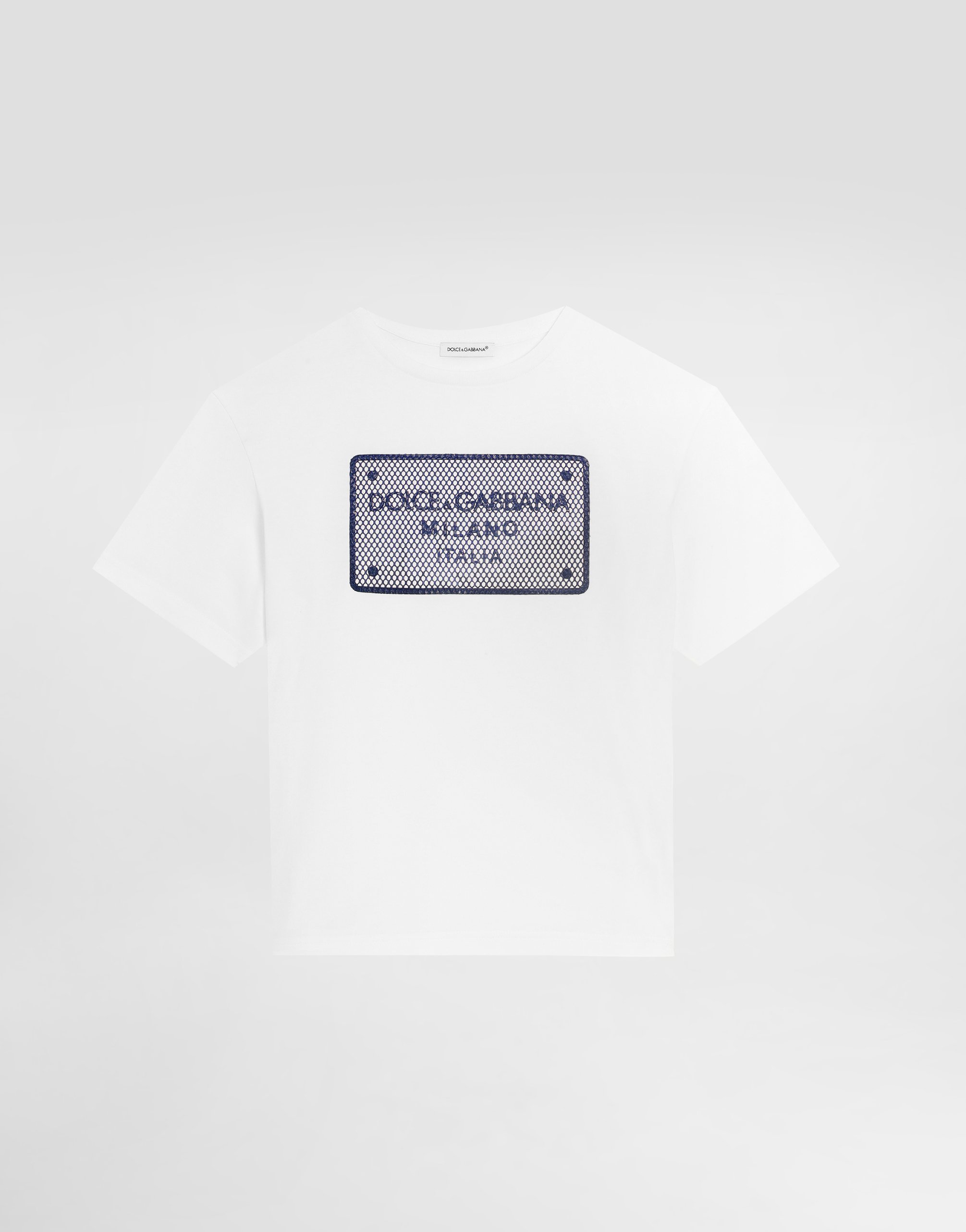 Футболка из джерси с нашивкой с фирменной биркой Dolce&Gabbana, белый
Футболка из джерси с нашивкой с фирменной биркой Dolce&Gabbana, белый