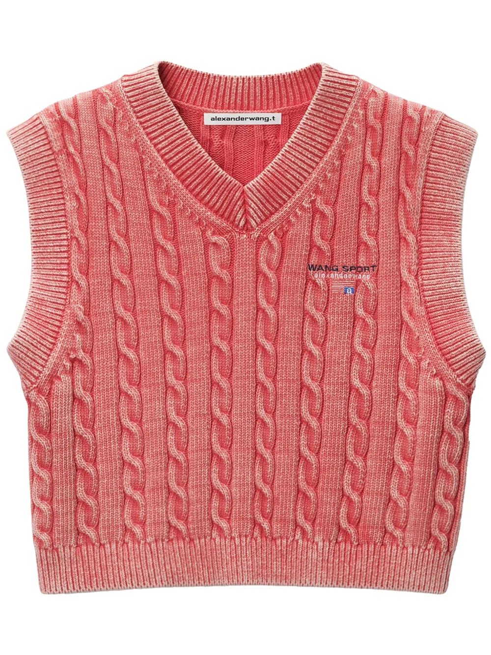 Жилет фактурной вязки Alexander Wang, розовый
Жилет фактурной вязки Alexander Wang, розовый