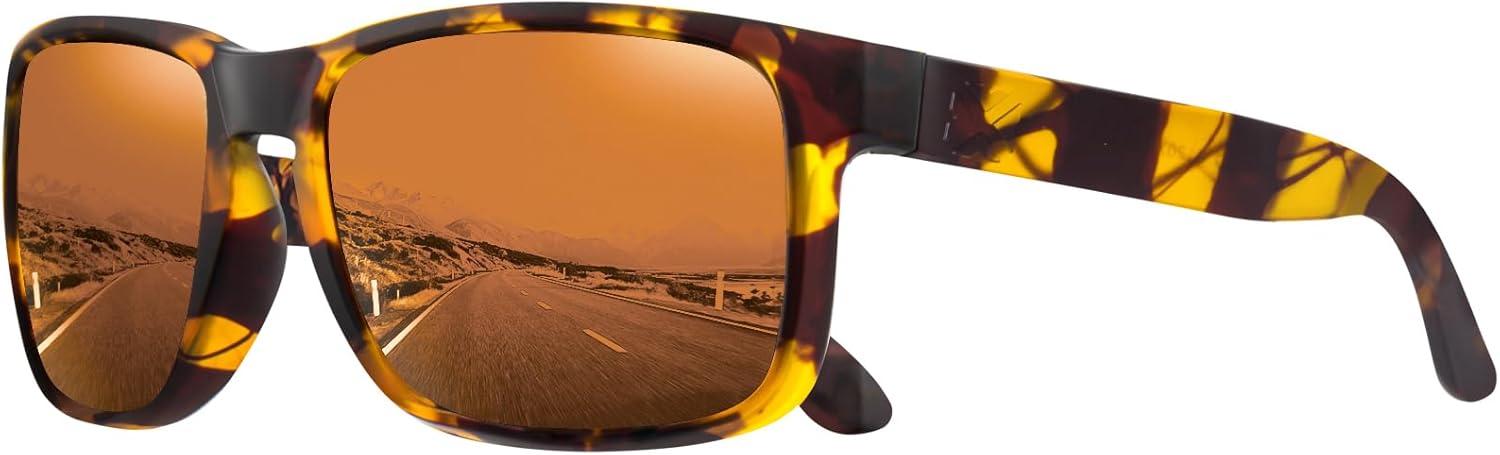 Поляризованные солнцезащитные очки MAXJULI для мужчин и женщин, защита от УФ-излучения UV400, идеально подходят для вождения, езды на велосипеде и бега. Модель 8120, Tortoise Frame Tan Lens
Поляризованные солнцезащитные очки MAXJULI для мужчин и женщин, защита от УФ-излучения UV400, идеально подходят для вождения, езды на велосипеде и бега. Модель 8120, Tortoise Frame Tan Lens
