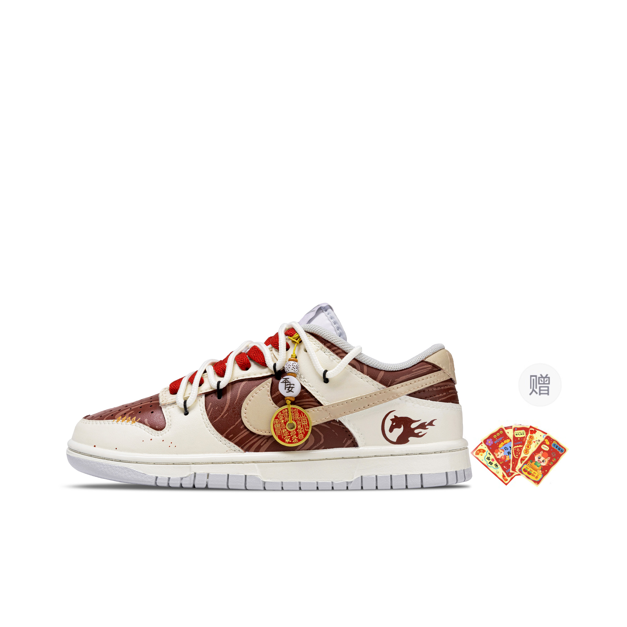 Nike Dunk Auspicious Horse кроссовки для скейтбординга с амортизацией, износостойкие, низкие, унисекс, beige white brown
Nike Dunk Auspicious Horse кроссовки для скейтбординга с амортизацией, износостойкие, низкие, унисекс, beige white brown