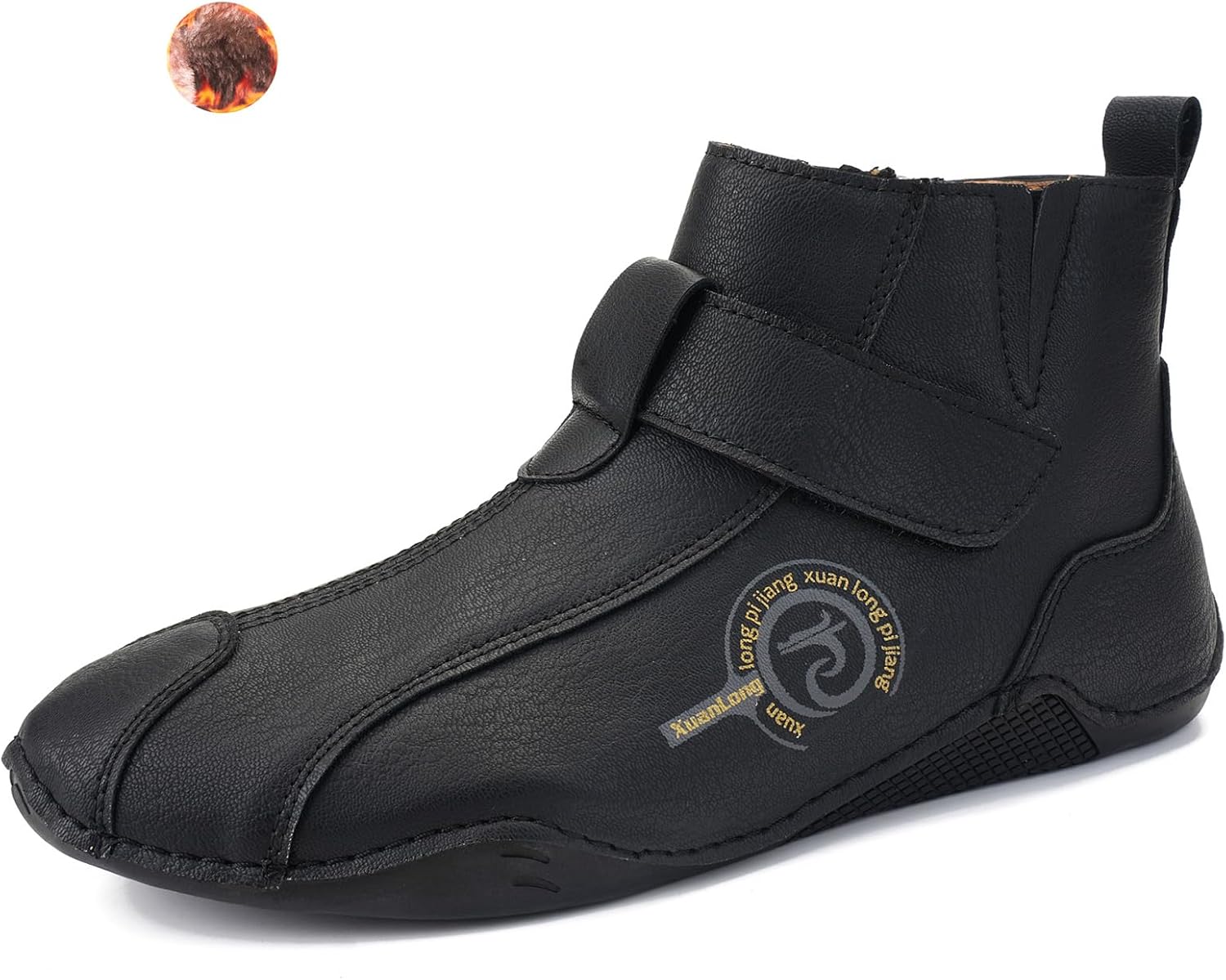 Мужские итальянские водонепроницаемые кожаные ботинки-чукка Lossarye с боковой молнией, подкладкой из меха, удобные, с нескользящей подошвой, высокие ботинки для улицы, легкие, дышащие кроссовки для ходьбы, походов и вождения, черный
Мужские итальянские водонепроницаемые кожаные ботинки-чукка Lossarye с боковой молнией, подкладкой из меха, удобные, с нескользящей подошвой, высокие ботинки для улицы, легкие, дышащие кроссовки для ходьбы, походов и вождения, черный