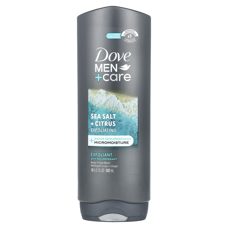 Dove, Men + Care, гель для душа и тела, морская соль и цитрус, 532 мл (18 жидк. унц.)
Dove, Men + Care, гель для душа и тела, морская соль и цитрус, 532 мл (18 жидк. унц.)