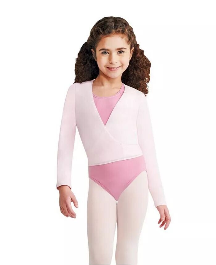 Топ-обертка для девочек Capezio, розовый 
Топ-обертка для девочек Capezio, розовый