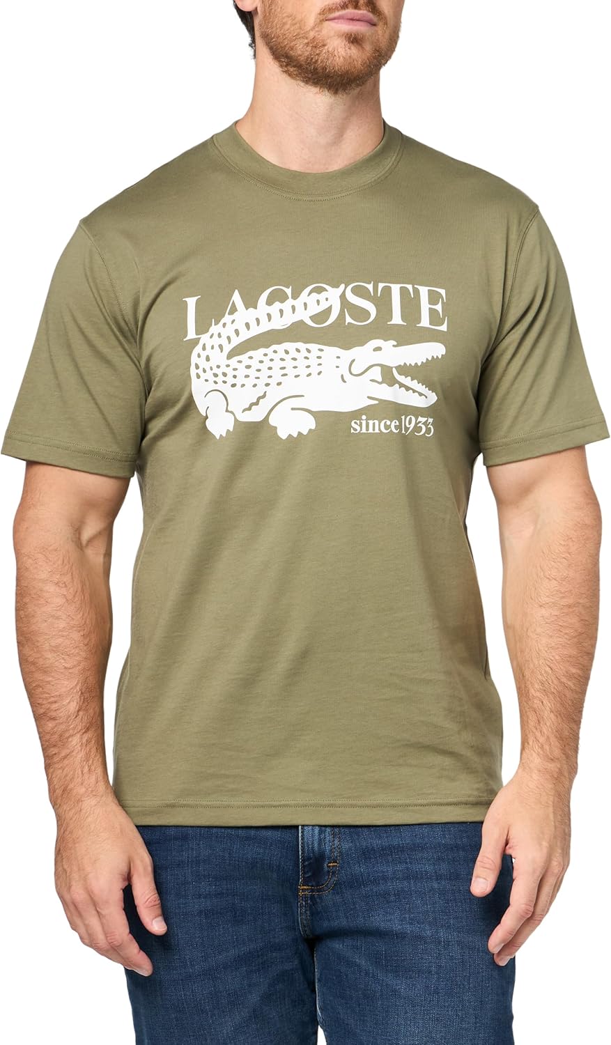 Мужская футболка Lacoste Classic Fit с круглым вырезом и коротким рукавом, фирменная, Khaki, Хаки, Мужская футболка Lacoste Classic Fit с круглым вырезом и коротким рукавом, фирменная, Khaki
Мужская футболка Lacoste Classic Fit с круглым вырезом и коротким рукавом, фирменная, Khaki, Хаки, Мужская футболка Lacoste Classic Fit с круглым вырезом и коротким рукавом, фирменная, Khaki