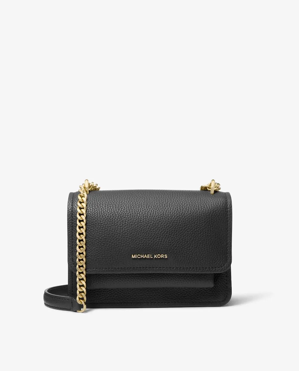 Маленькая женская сумка-бандо Claire из текстурированной кожи Michael Michael Kors, черный 
Маленькая женская сумка-бандо Claire из текстурированной кожи Michael Michael Kors, черный