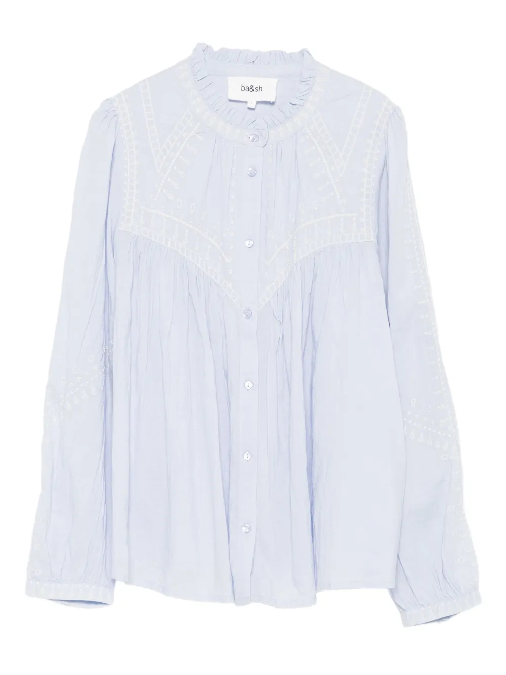 Блузка Jaky с оборками и вышивкой Ba&Sh, синий
Блузка Jaky с оборками и вышивкой Ba&Sh, синий