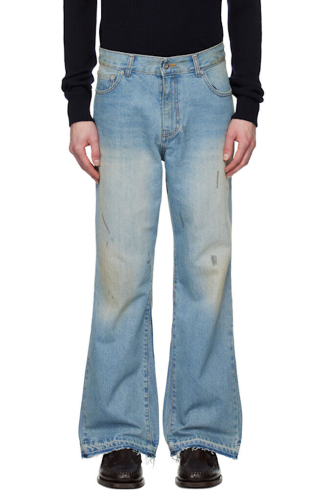 Синие расклешенные джинсы с реконструкцией Tonywack
Синие расклешенные джинсы с реконструкцией Tonywack