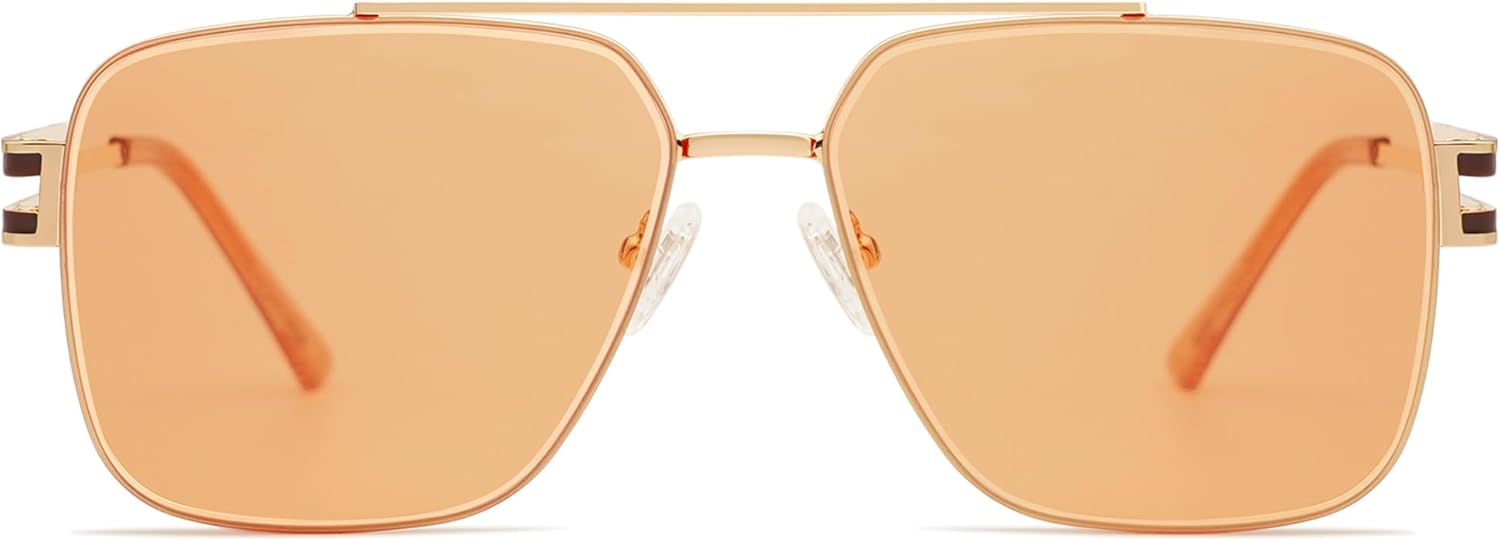 Солнцезащитные очки SOJOS в стиле ретро, большие квадратные, для женщин и мужчин, винтажные, с большой двойной перемычкой, металлическая оправа, унисекс, модель SJ1180, Gold/Orange
Солнцезащитные очки SOJOS в стиле ретро, большие квадратные, для женщин и мужчин, винтажные, с большой двойной перемычкой, металлическая оправа, унисекс, модель SJ1180, Gold/Orange