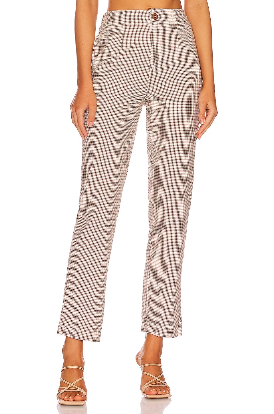 Брюки Free People Kate Plaid Straight Leg, цвет Brown & White
Брюки Free People Kate Plaid Straight Leg, цвет Brown & White