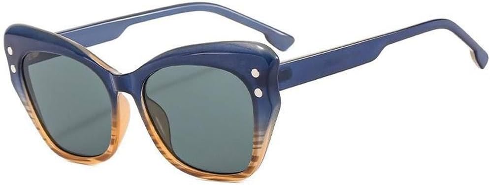 Женские солнцезащитные очки «кошачий глаз» с бабочками, модные, с заклепками, контрастными полосками, дорожный солнцезащитный козырек UV400, SUN2525 Generic, Blue Stripe
Женские солнцезащитные очки «кошачий глаз» с бабочками, модные, с заклепками, контрастными полосками, дорожный солнцезащитный козырек UV400, SUN2525 Generic, Blue Stripe