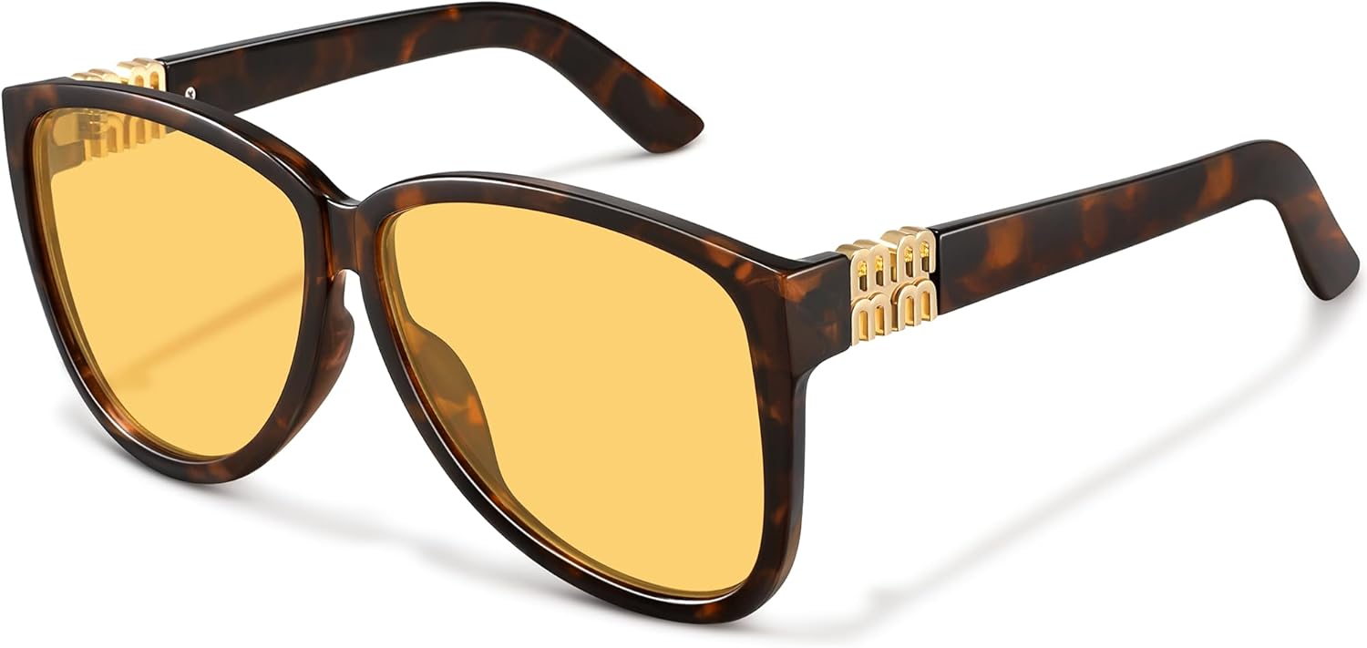 Модные большие солнцезащитные очки для женщин в стиле ретро, массивные квадратные солнцезащитные очки-бабочки с защитой от УФ-излучения Fozono, Tortoise Frame/Orange Yellow Lens
Модные большие солнцезащитные очки для женщин в стиле ретро, массивные квадратные солнцезащитные очки-бабочки с защитой от УФ-излучения Fozono, Tortoise Frame/Orange Yellow Lens
