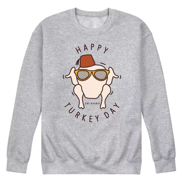 Мужская флисовая толстовка с надписью «С Днем индейки» от друзей Licensed Character, серый
Мужская флисовая толстовка с надписью «С Днем индейки» от друзей Licensed Character, серый