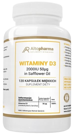 AltoPharma, D3 2000МЕ 120 мягких капсул Inna
AltoPharma, D3 2000МЕ 120 мягких капсул Inna