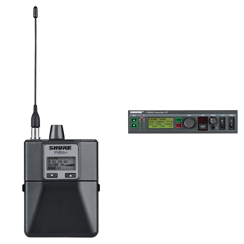 Shure PSM900 UHF Personal Monitoring System Kit P9TRA-G7
Shure PSM900 UHF Personal Monitoring System Kit P9TRA-G7