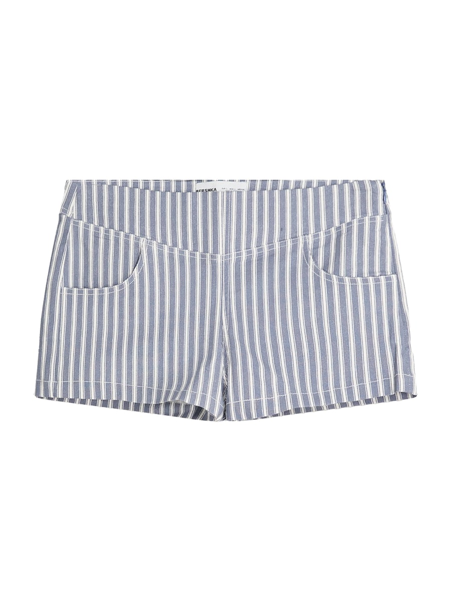 Узкие брюки Bershka, пыльно-синий
Узкие брюки Bershka, пыльно-синий