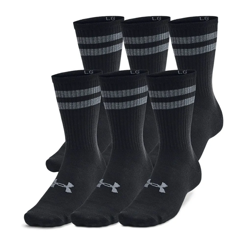 Носки Under Armour Essential crew 6 pairs, черный
Носки Under Armour Essential crew 6 pairs, черный