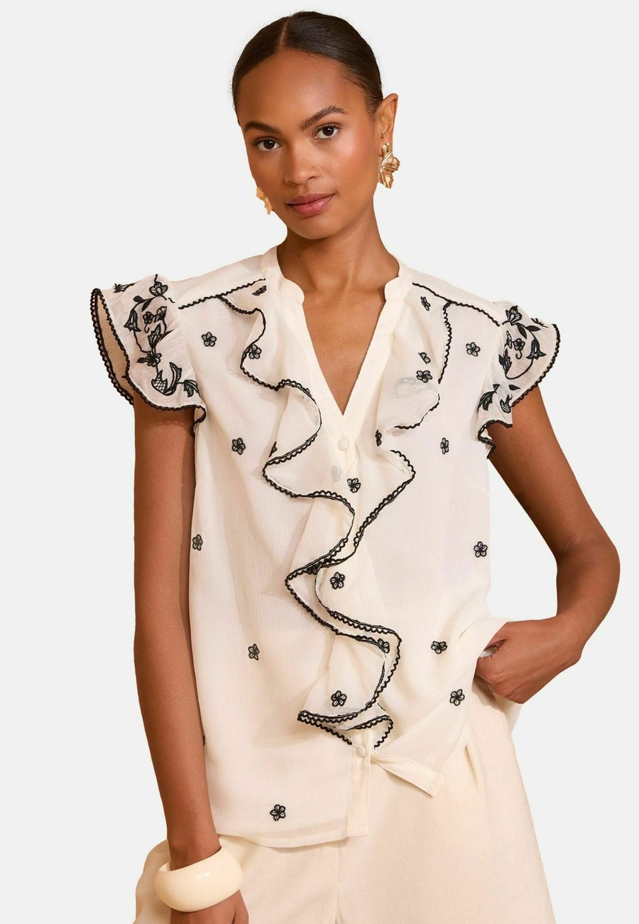 Блуза Love & Roses Button-down blouse, White/Ecru/White
Блуза Love & Roses Button-down blouse, White/Ecru/White