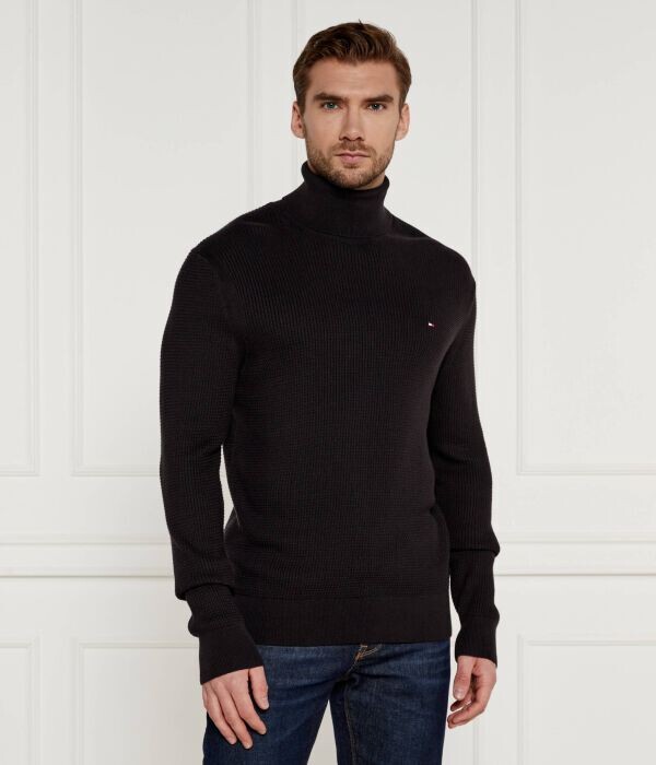 Свитер-водолазка мужской Tommy Hilfiger с вафельной фактурой, черный
Свитер-водолазка мужской Tommy Hilfiger с вафельной фактурой, черный