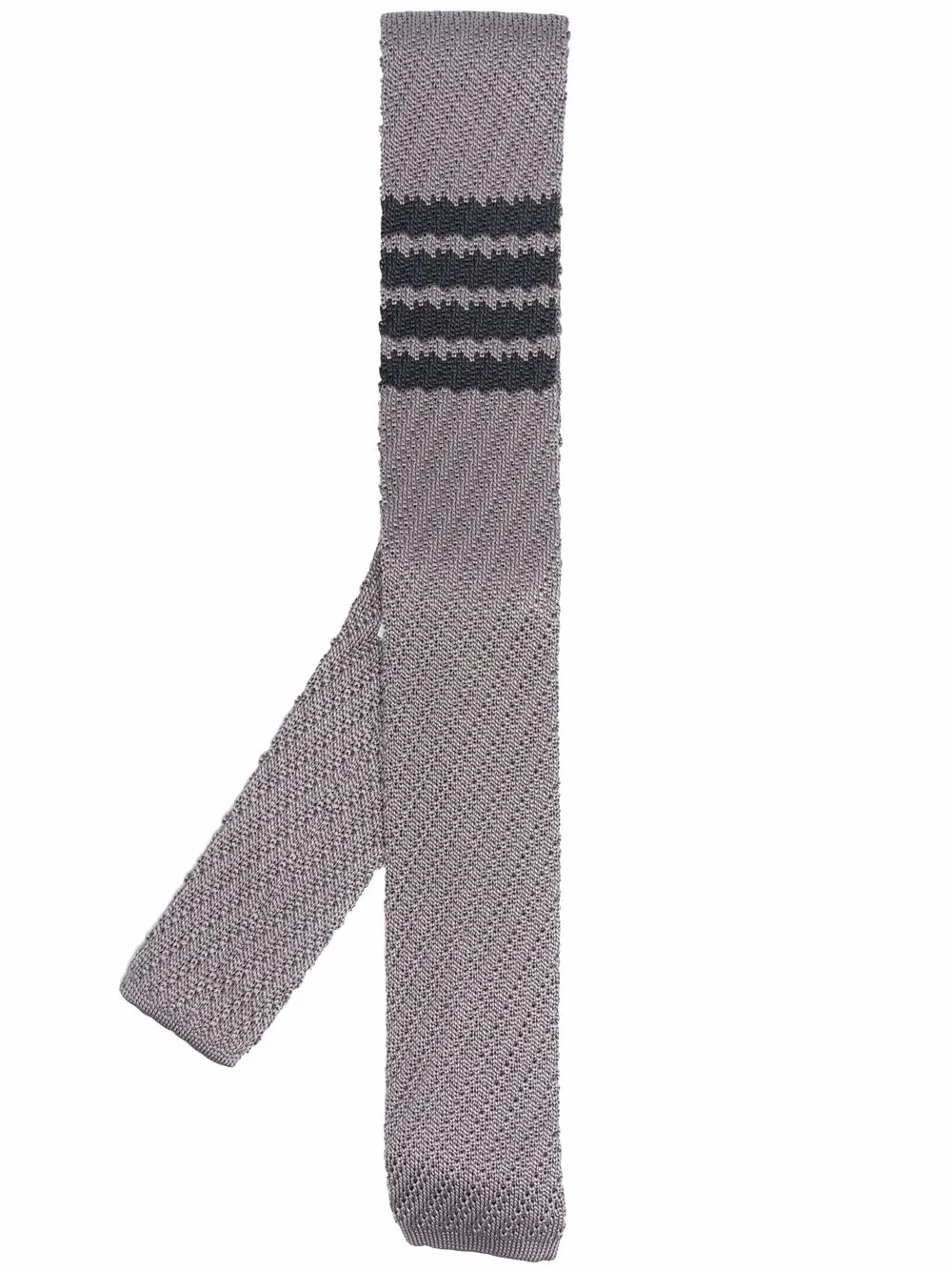 Шелковый галстук с полосками 4-Bar Thom Browne, серый
Шелковый галстук с полосками 4-Bar Thom Browne, серый