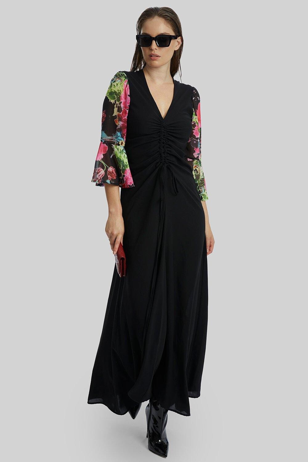 Платье макси со сборками спереди James Lakeland, черный
Платье макси со сборками спереди James Lakeland, черный