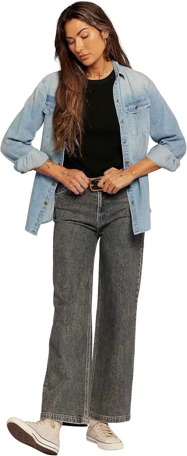 Current/Elliott Женские брюки The Navigator Wide Leg Pant — джинсы с высокой посадкой
Current/Elliott Женские брюки The Navigator Wide Leg Pant — джинсы с высокой посадкой