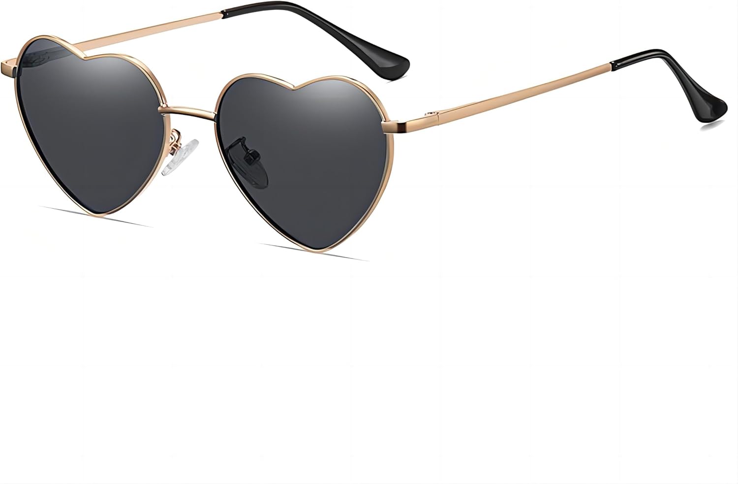 Солнцезащитные очки в форме сердца для женщин, металлическая оправа, очки в стиле хиппи для мужчин, винтажные аксессуары, защита от УФ-излучения UV400 SOHUPAC, Black-gold
Солнцезащитные очки в форме сердца для женщин, металлическая оправа, очки в стиле хиппи для мужчин, винтажные аксессуары, защита от УФ-излучения UV400 SOHUPAC, Black-gold