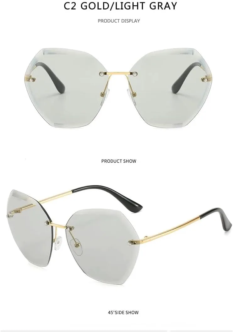 Винтажные солнцезащитные очки-пилот без оправы для женщин и мужчин, ретро-стиль, линзы с градиентной оправой, защита от ультрафиолета UV400 UQKY, Cranber 5
Винтажные солнцезащитные очки-пилот без оправы для женщин и мужчин, ретро-стиль, линзы с градиентной оправой, защита от ультрафиолета UV400 UQKY, Cranber 5