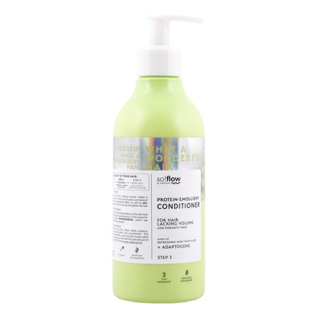 Так! кондиционер для волос с протеиновым смягчающим эффектом, не дающий объема So Flow, 400 мл
Так! кондиционер для волос с протеиновым смягчающим эффектом, не дающий объема So Flow, 400 мл