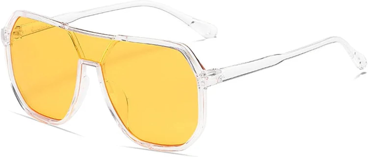 Солнцезащитные очки в пластиковой оправе для женщин с двойной перемычкой, цельные, модные для мужчин, для занятий спортом на открытом воздухе, в тренде VVTWSSW, Clear-yellow
Солнцезащитные очки в пластиковой оправе для женщин с двойной перемычкой, цельные, модные для мужчин, для занятий спортом на открытом воздухе, в тренде VVTWSSW, Clear-yellow