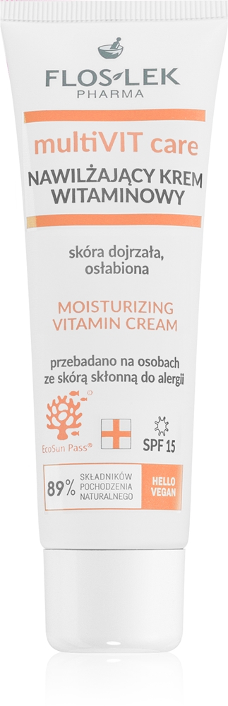 Увлажняющий крем Multivit Care с витаминами Floslek Pharma, 50 мл
Увлажняющий крем Multivit Care с витаминами Floslek Pharma, 50 мл