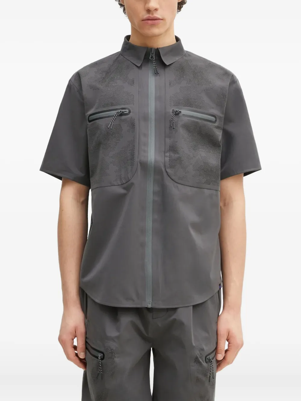 Рубашка на молнии с перфорацией Alpha Industries, серый
Рубашка на молнии с перфорацией Alpha Industries, серый