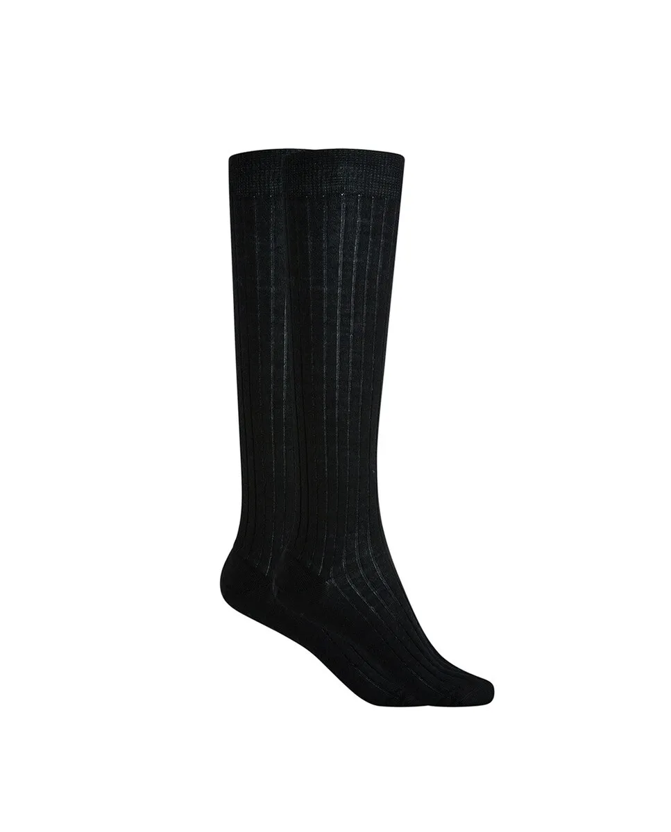 Женские высокие носки из 100% ребристой шерсти Сделано в Испании Punto Blanco, черный
Женские высокие носки из 100% ребристой шерсти Сделано в Испании Punto Blanco, черный