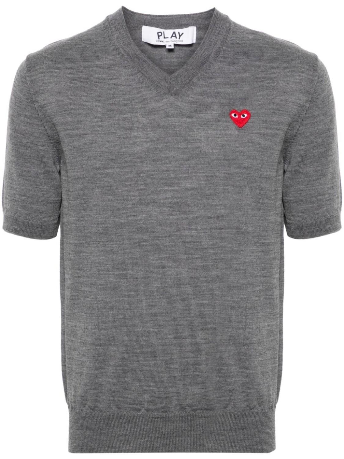 Шерстяной джемпер с нашивкой Comme Des Garçons Play, серый
Шерстяной джемпер с нашивкой Comme Des Garçons Play, серый