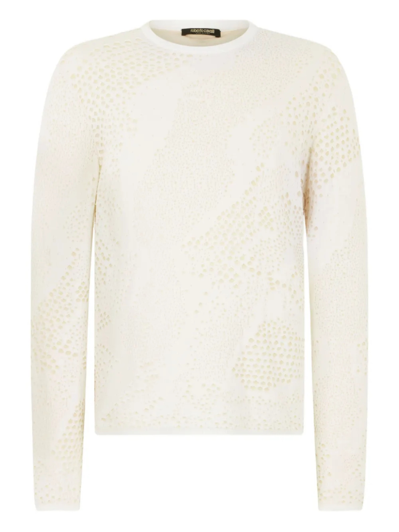 Свитер с круглым вырезом Roberto Cavalli, белый
Свитер с круглым вырезом Roberto Cavalli, белый