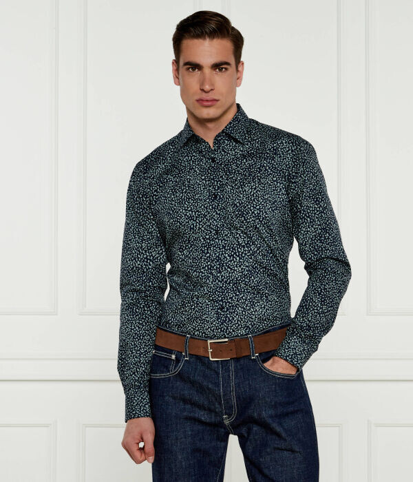 Рубашка мужская Hugo с узором, синий
Рубашка мужская Hugo с узором, синий