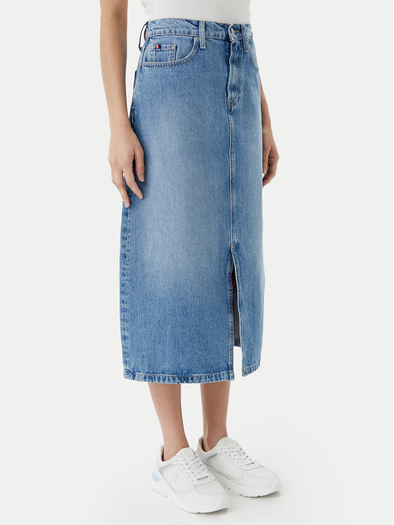 Джинсовая юбка обычного кроя WW0WW45501 Tommy Hilfiger, синий
Джинсовая юбка обычного кроя WW0WW45501 Tommy Hilfiger, синий