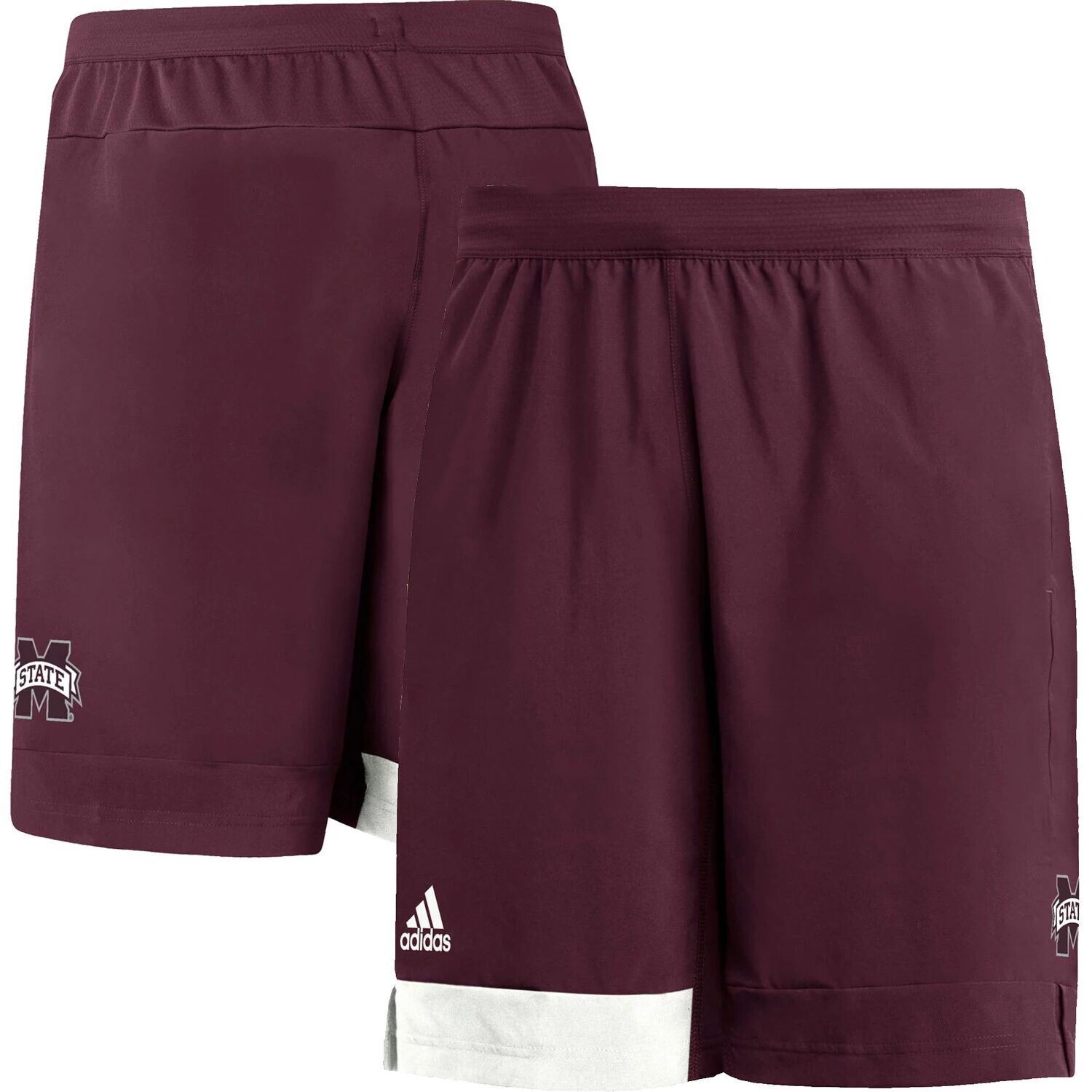 Мужские бордовые тренировочные шорты Mississippi State Bulldogs adidas
Мужские бордовые тренировочные шорты Mississippi State Bulldogs adidas