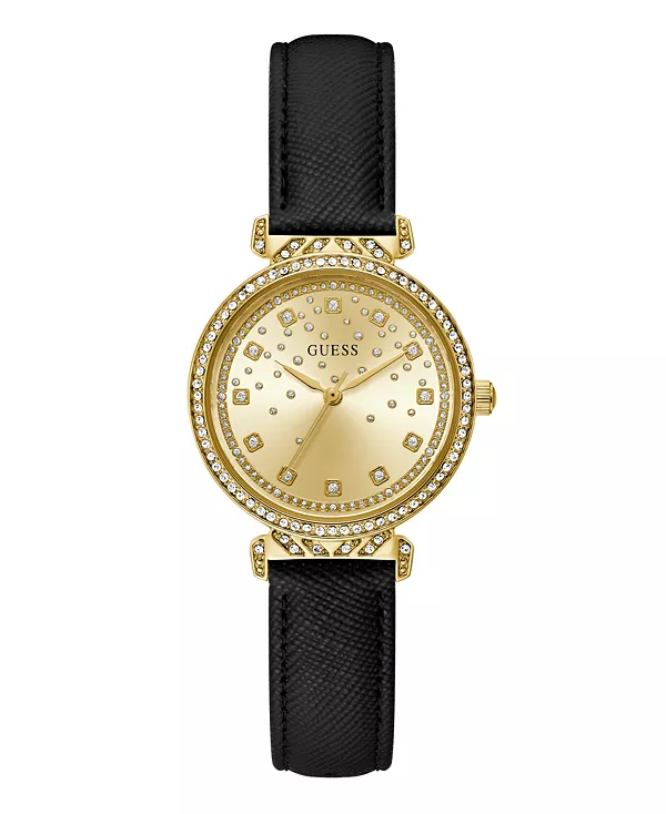 Женские аналоговые черные часы из натуральной кожи 32 мм Guess, black
Женские аналоговые черные часы из натуральной кожи 32 мм Guess, black