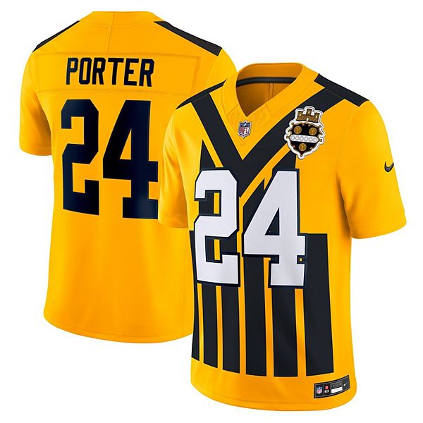 Мужская футболка Joey Porter Jr Gold Pittsburgh Steelers Alternate 1933 Throwback Vapor FUSE Limited Nike
Мужская футболка Joey Porter Jr Gold Pittsburgh Steelers Alternate 1933 Throwback Vapor FUSE Limited Nike