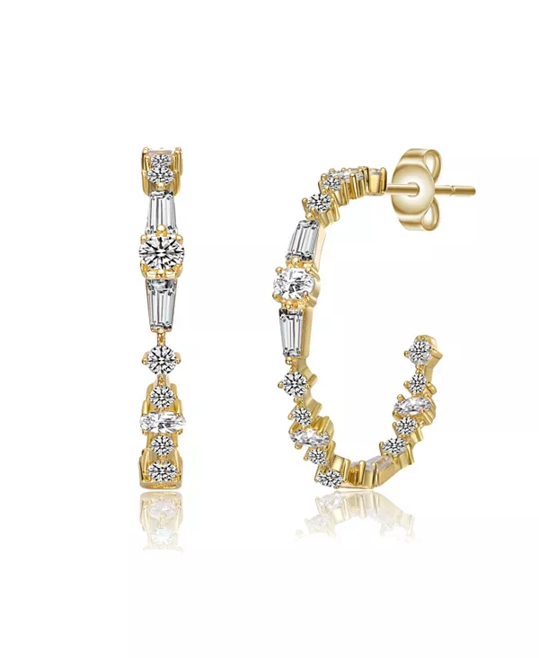 Серьги-Кольца из стерлингового серебра с кубическим цирконием, покрытые белым золотом или 14-каратным золотом Genevive, gold
Серьги-Кольца из стерлингового серебра с кубическим цирконием, покрытые белым золотом или 14-каратным золотом Genevive, gold