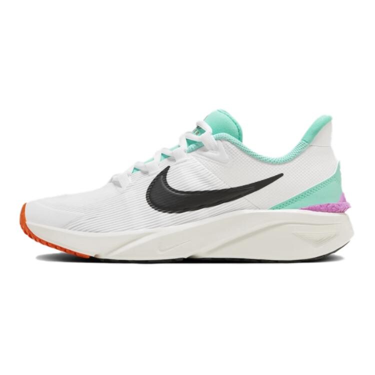 Кроссовки детские Star Runner 4 GS Low-top белые Nike, белый 
Кроссовки детские Star Runner 4 GS Low-top белые Nike, белый