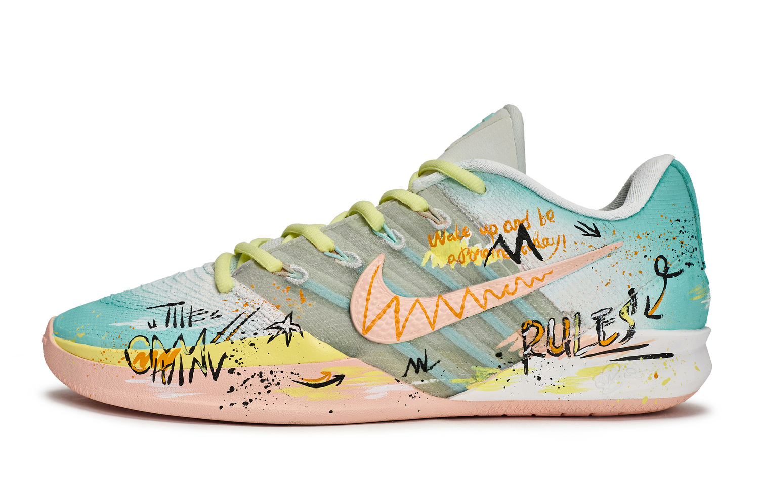 Nike Sabrina 3 811 Manufacturing, Winter Sunset - износостойкие низкие баскетбольные кроссовки унисекс, синий, желтый, розовый
Nike Sabrina 3 811 Manufacturing, Winter Sunset - износостойкие низкие баскетбольные кроссовки унисекс, синий, желтый, розовый