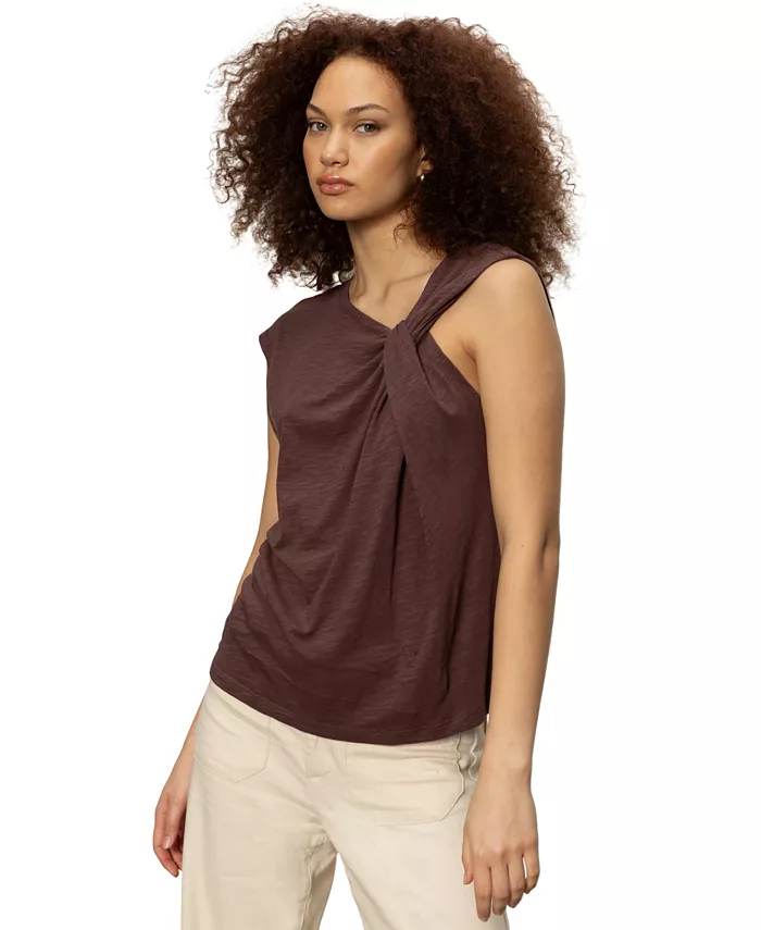 Женская асимметричная футболка So Twisted с эффектом мускул Sanctuary, коричневый
Женская асимметричная футболка So Twisted с эффектом мускул Sanctuary, коричневый