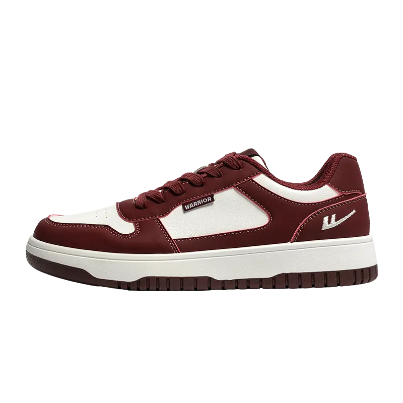 WARRIOR Прочные легкие и дышащие мужские лоу-топ скейтерские кроссовки белый бордовый, цвет White Burgundy
WARRIOR Прочные легкие и дышащие мужские лоу-топ скейтерские кроссовки белый бордовый, цвет White Burgundy