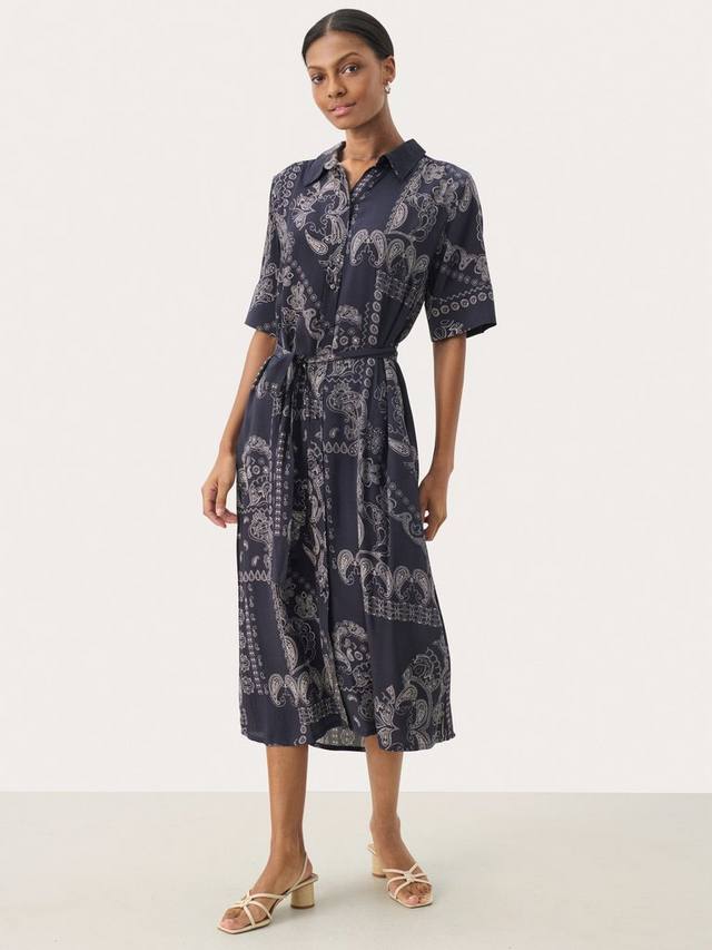 Миди-платье melucan в стиле бохо Part Two, темно-синий 
Миди-платье melucan в стиле бохо Part Two, темно-синий