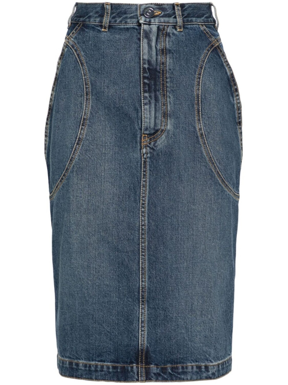 Alaïa джинсовая юбка-карандаш со вставками, синий
Alaïa джинсовая юбка-карандаш со вставками, синий