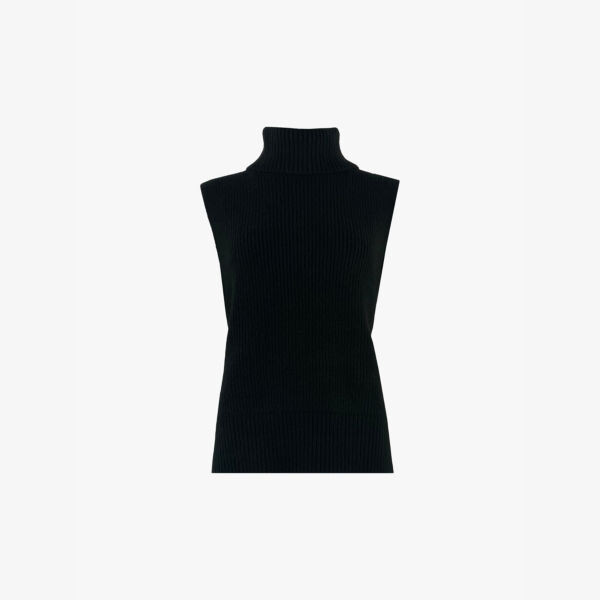 Черный джемпер без рукавов с высоким воротом Ro&Zo, черный
Черный джемпер без рукавов с высоким воротом Ro&Zo, черный