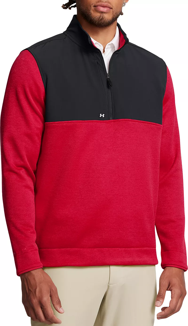 Мужской свитер Under Armour Drive StormФлисовый гольф на молнии ½, красный/черный
Мужской свитер Under Armour Drive StormФлисовый гольф на молнии ½, красный/черный