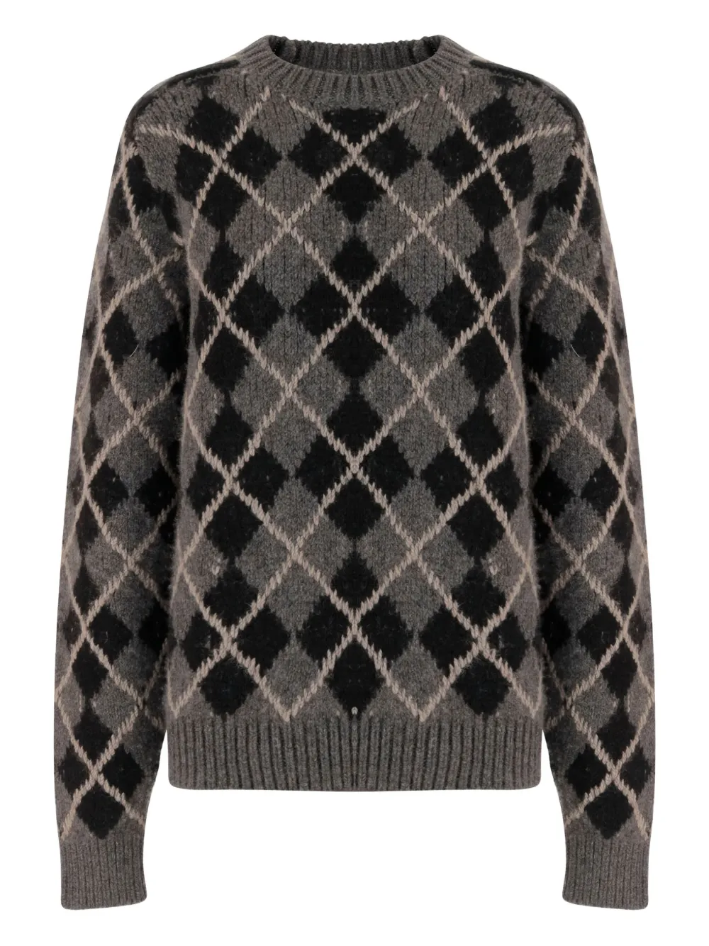 Свитер с геометрическим узором Khaite, серый
Свитер с геометрическим узором Khaite, серый