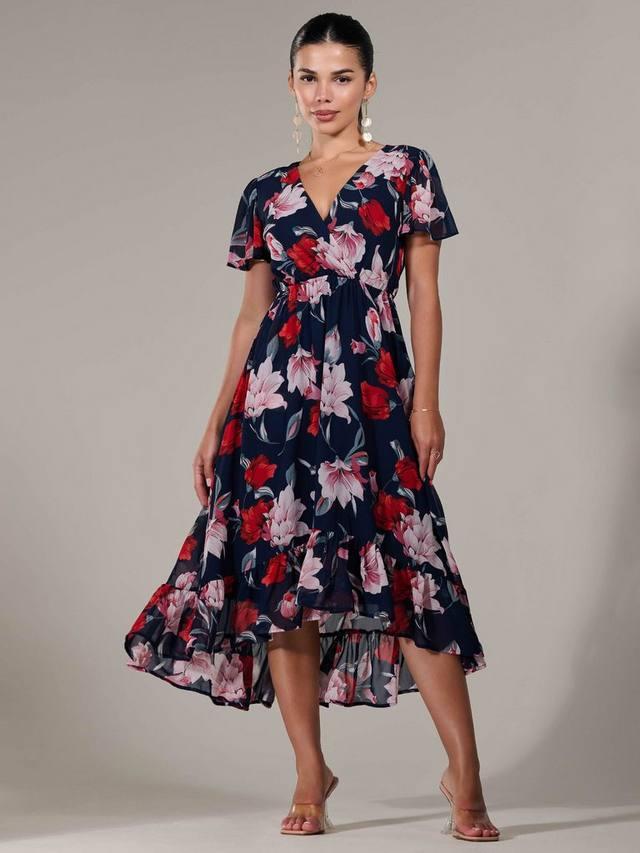 Миниатюрное платье midaxi с высокой талией в цветочек Jolie Moi, темно-синий
Миниатюрное платье midaxi с высокой талией в цветочек Jolie Moi, темно-синий